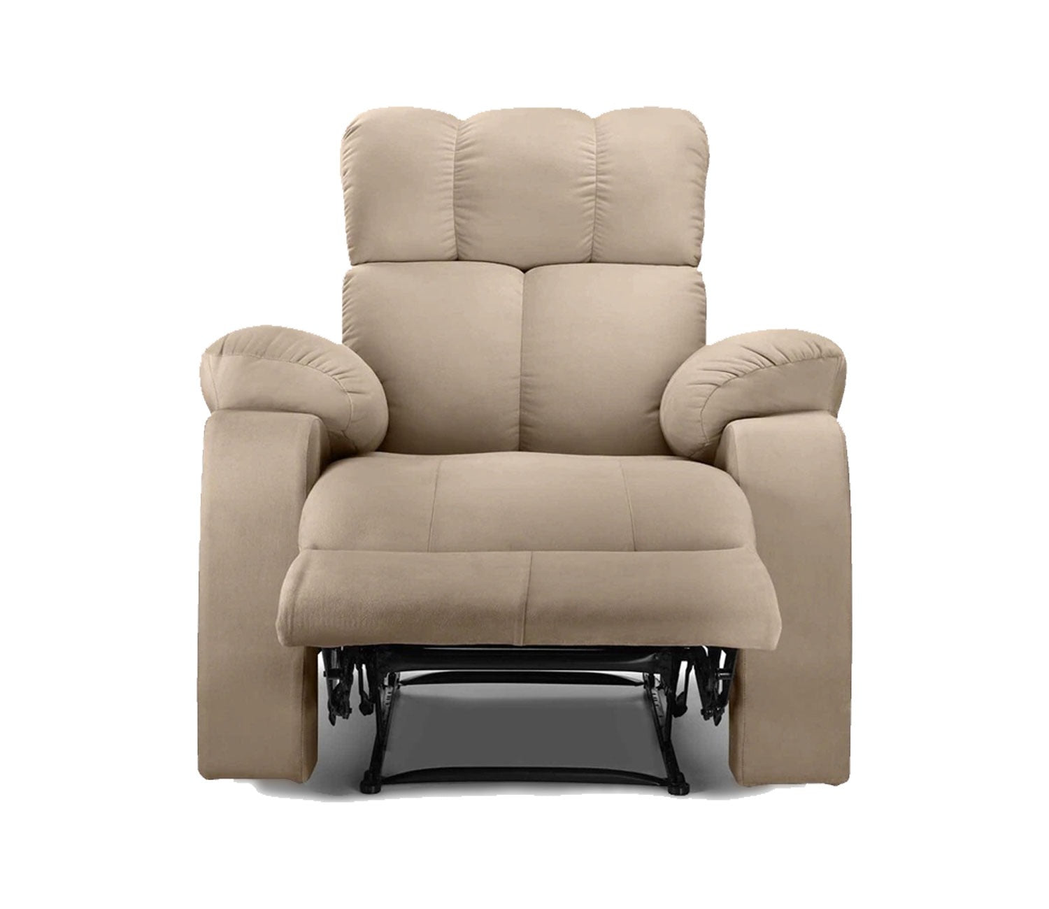 Valios Fabric 1 Seater Motorized Recliner Chair (Beige)