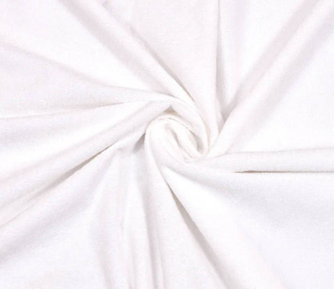 Featherix Cotton Feel Terry Ultra Soft Breathable Hypoallergenic Waterproof Mattress Protector Queen Size (White, 78 x 60)