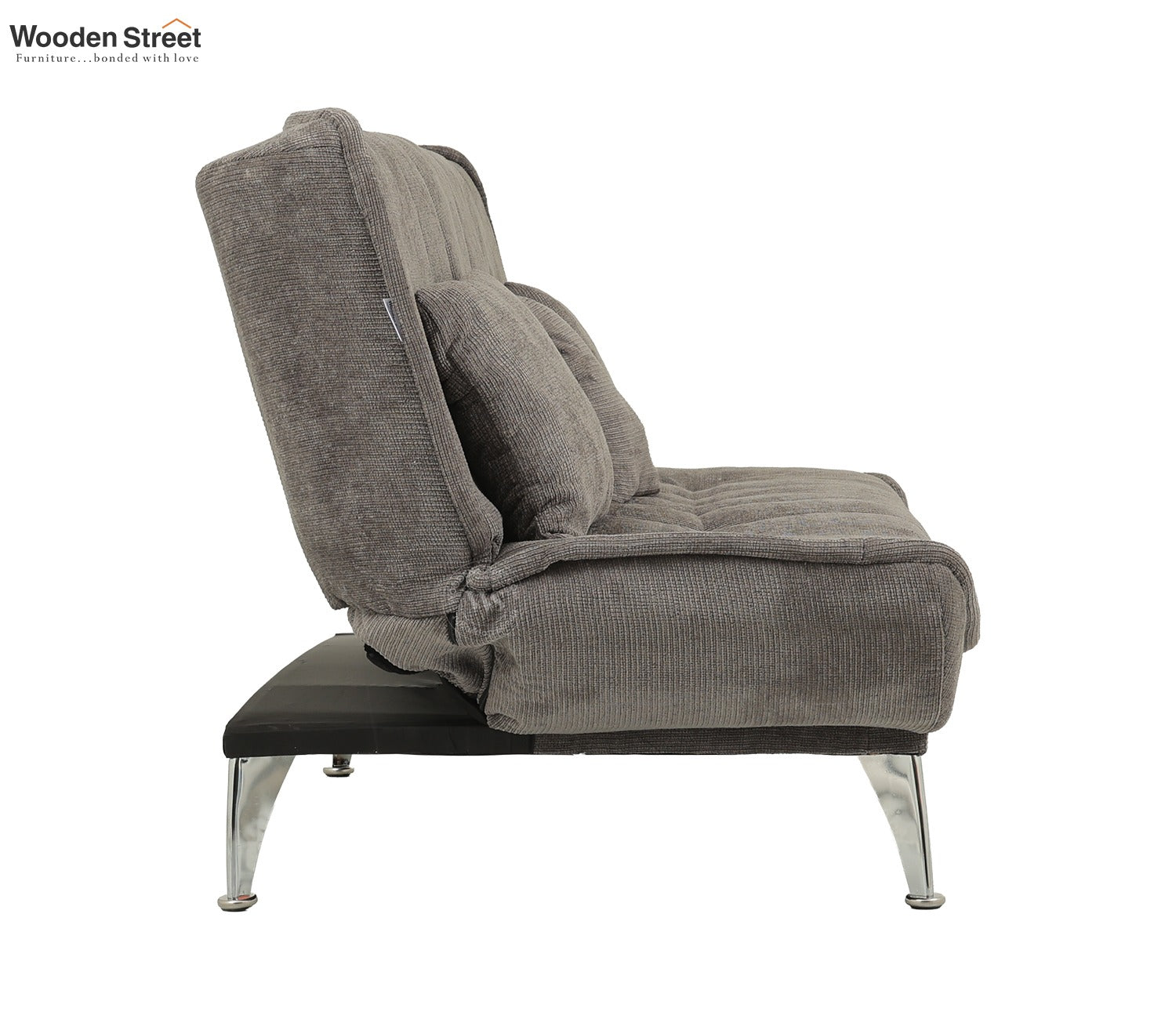 Bastion Premium Upholstery Fabric Sofa cum Bed (Grey)