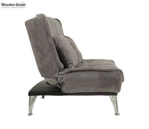 Bastion Premium Upholstery Fabric Sofa cum Bed (Grey)