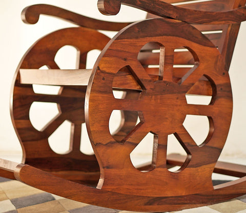 Silvio Rocking Chair (Honey Finish)
