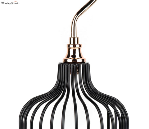 Sleek Cage Console Table Decor (M, Black)