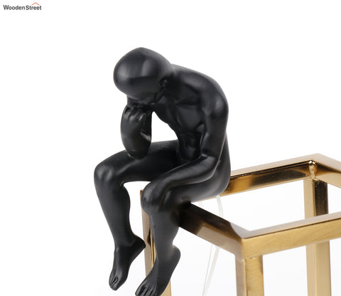 Sleek Celestial Black Human Figurine (M, Black)