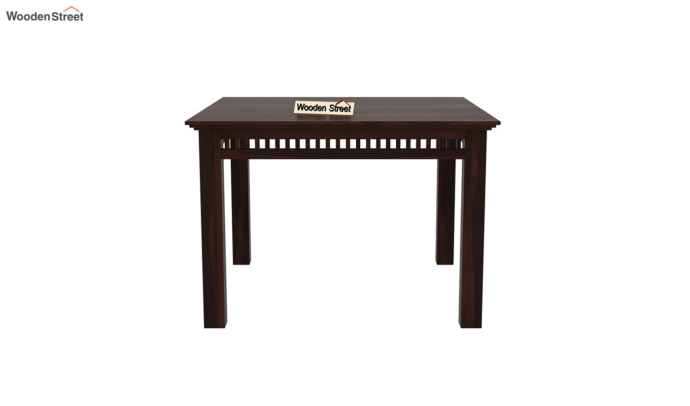 Adolph 4 Seater Compact Dining Table (Walnut Finish)