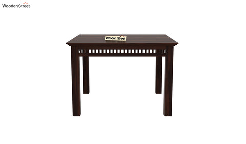 Adolph 4 Seater Compact Dining Table (Walnut Finish)