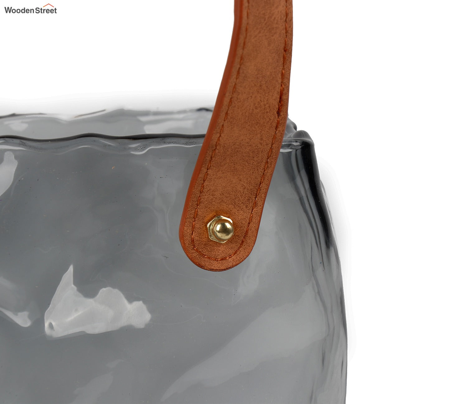 Whimsy Holder Glass Vase (Black, L)