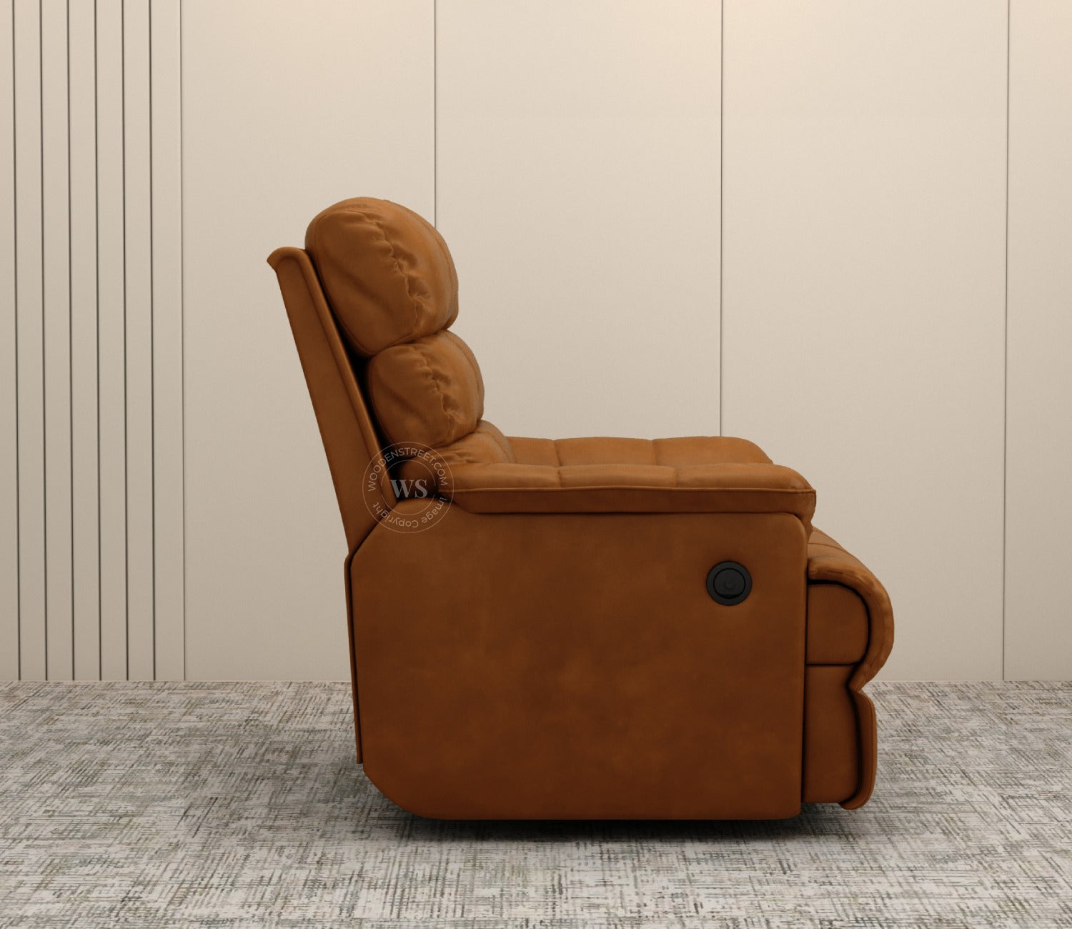 Valencia Motorized Recliner Sofa (Clay Brown)