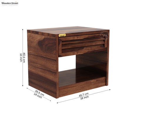 Ferguson Bed Side Table (Honey Finish)