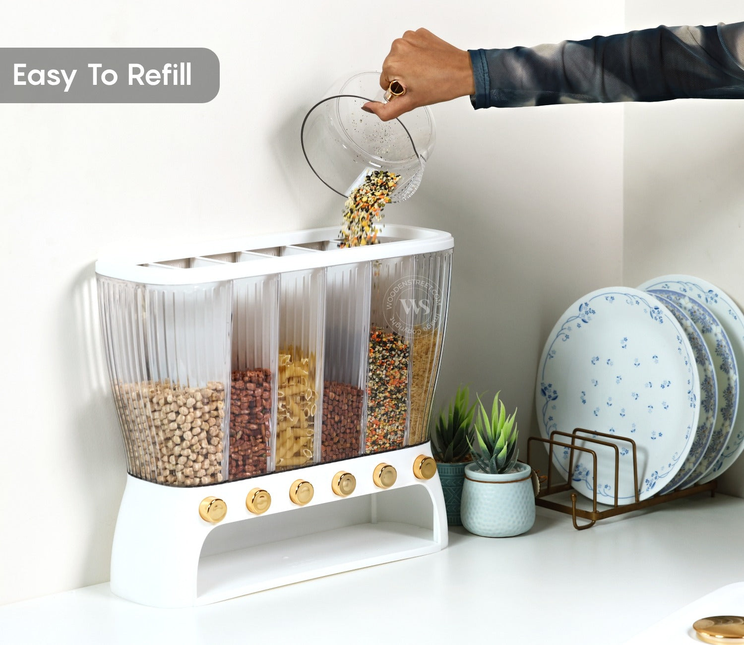 Everest 6-Compartment All-In-One Grain Dispenser