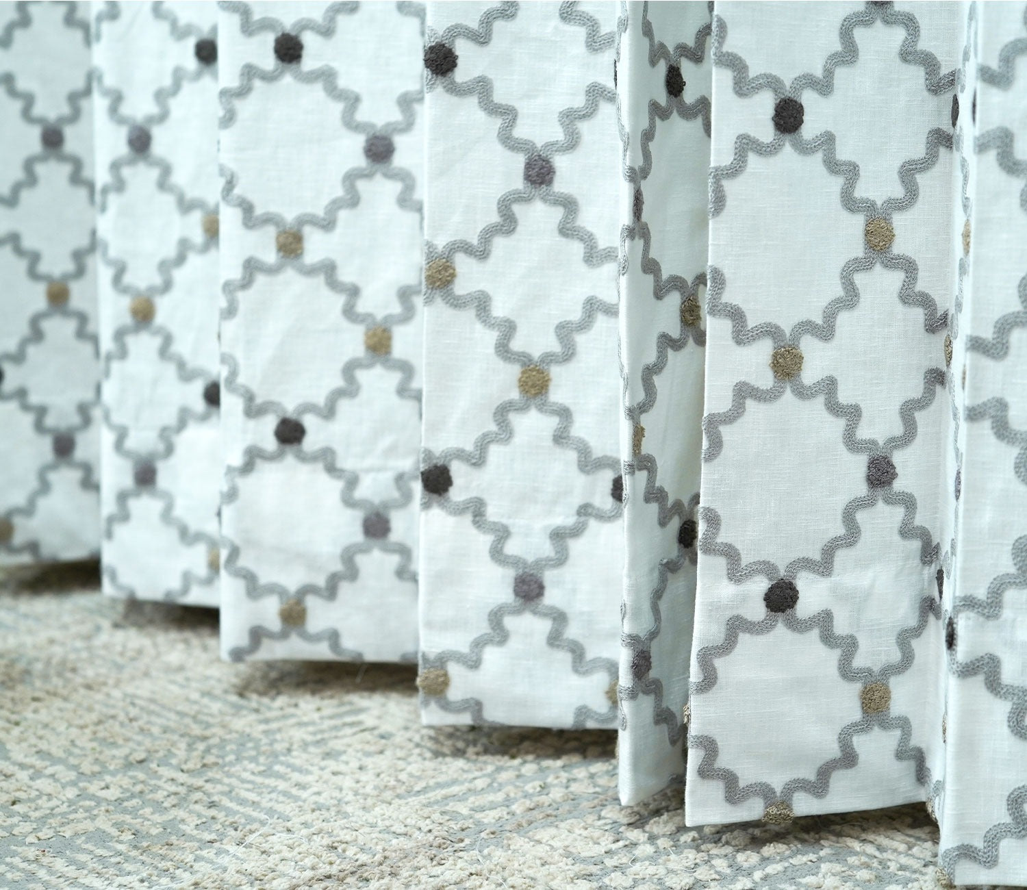 Mesh Door 1 Piece Sheer Curtain (Grey, 7 Feet)