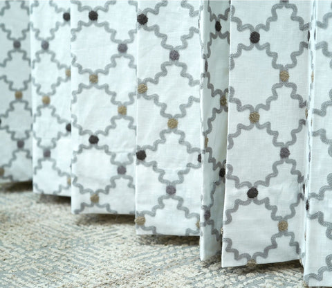 Mesh Door 1 Piece Sheer Curtain (Grey, 7 Feet)