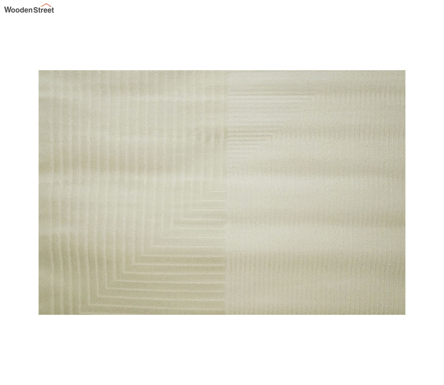 Cosmo Beige Plain Solid carpet (7.5 x 5 Feet)