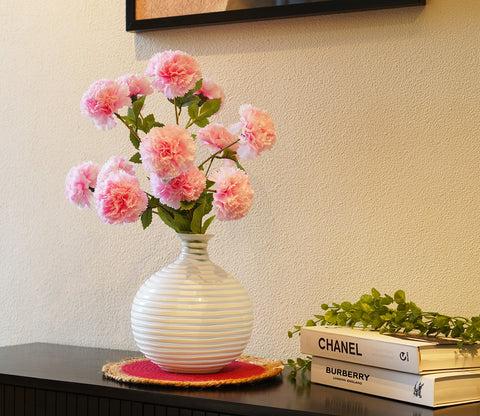 Forever Flora Artificial Hhydrangea Flower- Set Of 3 (Pink)