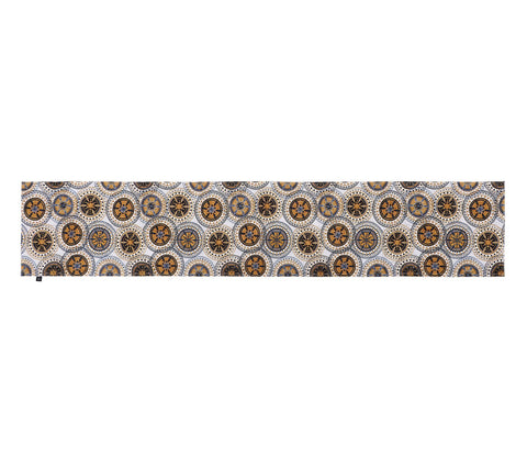 Gold Mandala Velvet Printed Table Runner (72 x 14 inches)