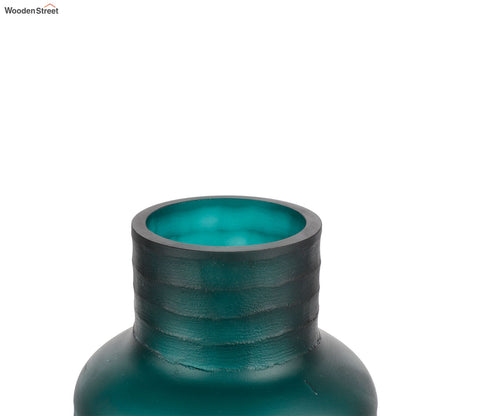 Whimsy Hollow Green Glass Vase