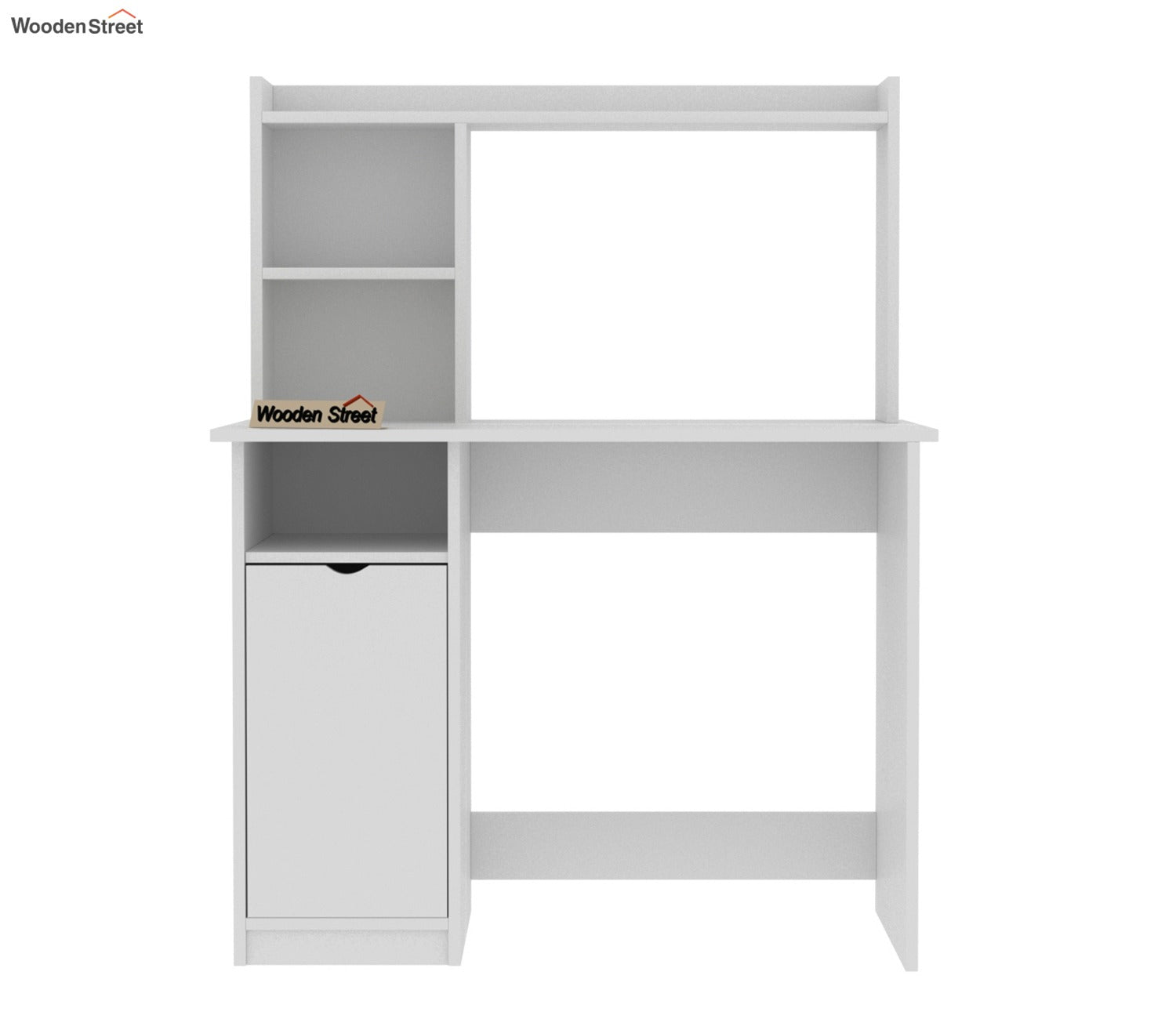 Bracia Engineered Wood Study Table (Frosty White Finish)