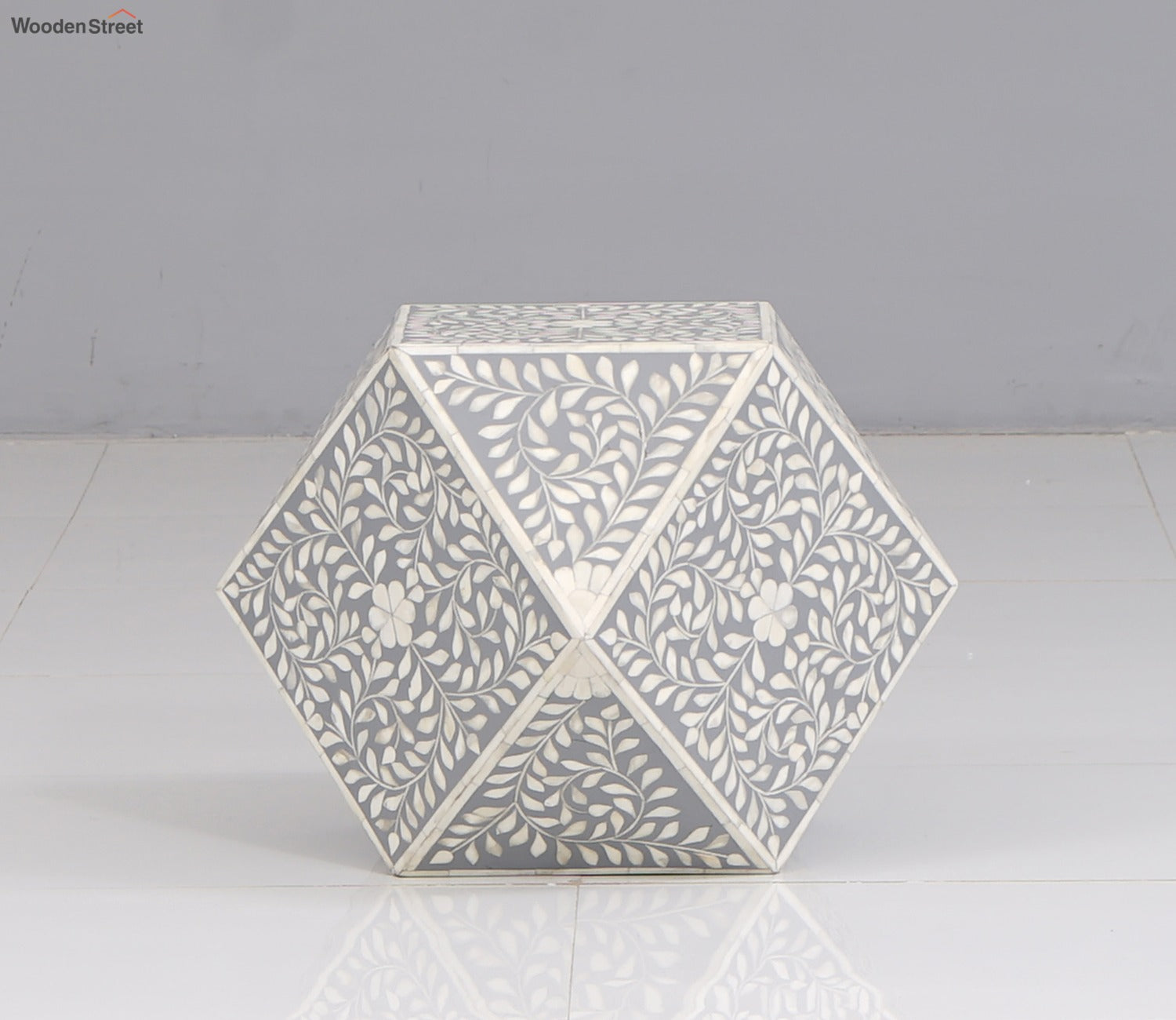 Callum Bone Inlay Side End Table