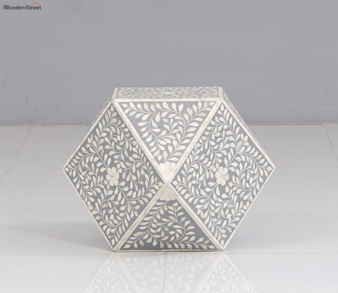 Callum Bone Inlay Side End Table