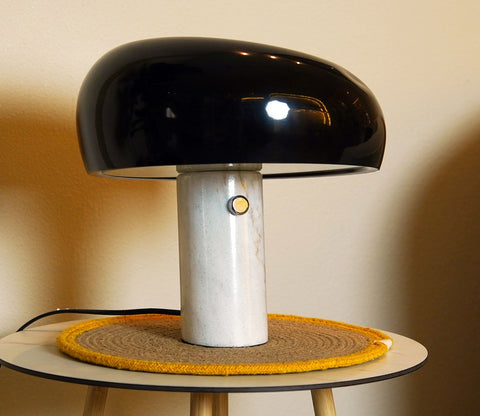 Opal Black Table Lamp