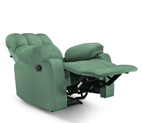 Valios 1 Seater Manual Fabric Recliner Chair (Green)