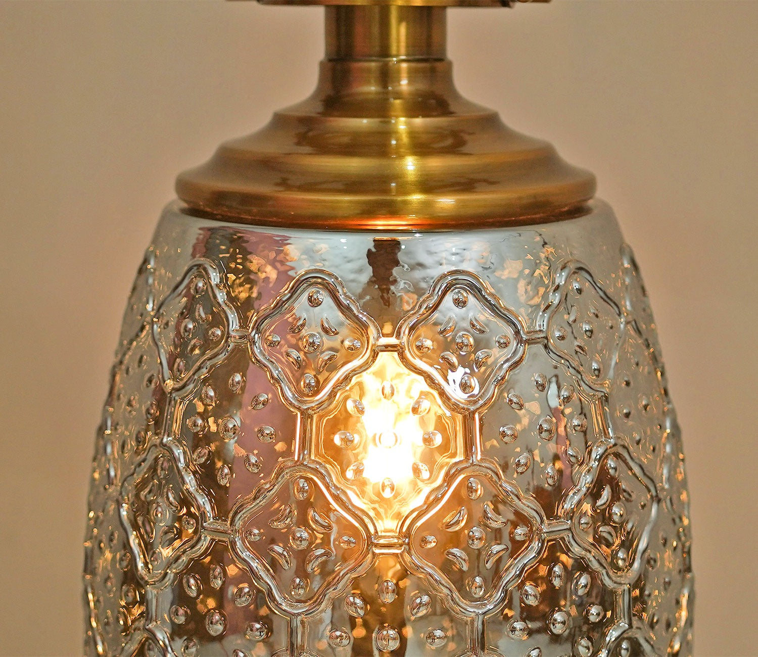 Sylvia Glass Lampshade Hanging Lights (Smokey Grey)