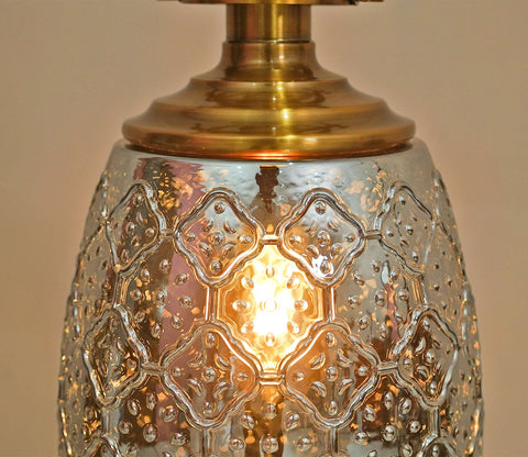 Sylvia Glass Lampshade Hanging Lights (Smokey Grey)