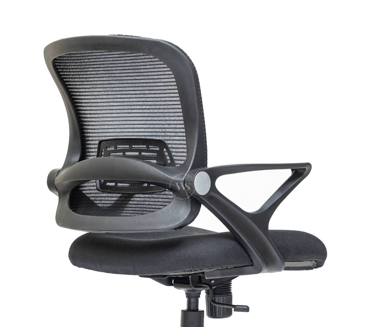 Strydom High Back Mesh Ergonomic Office Chair With Comfortable Seat, Synchro Mechanism & Durable Nylon Base (Black)