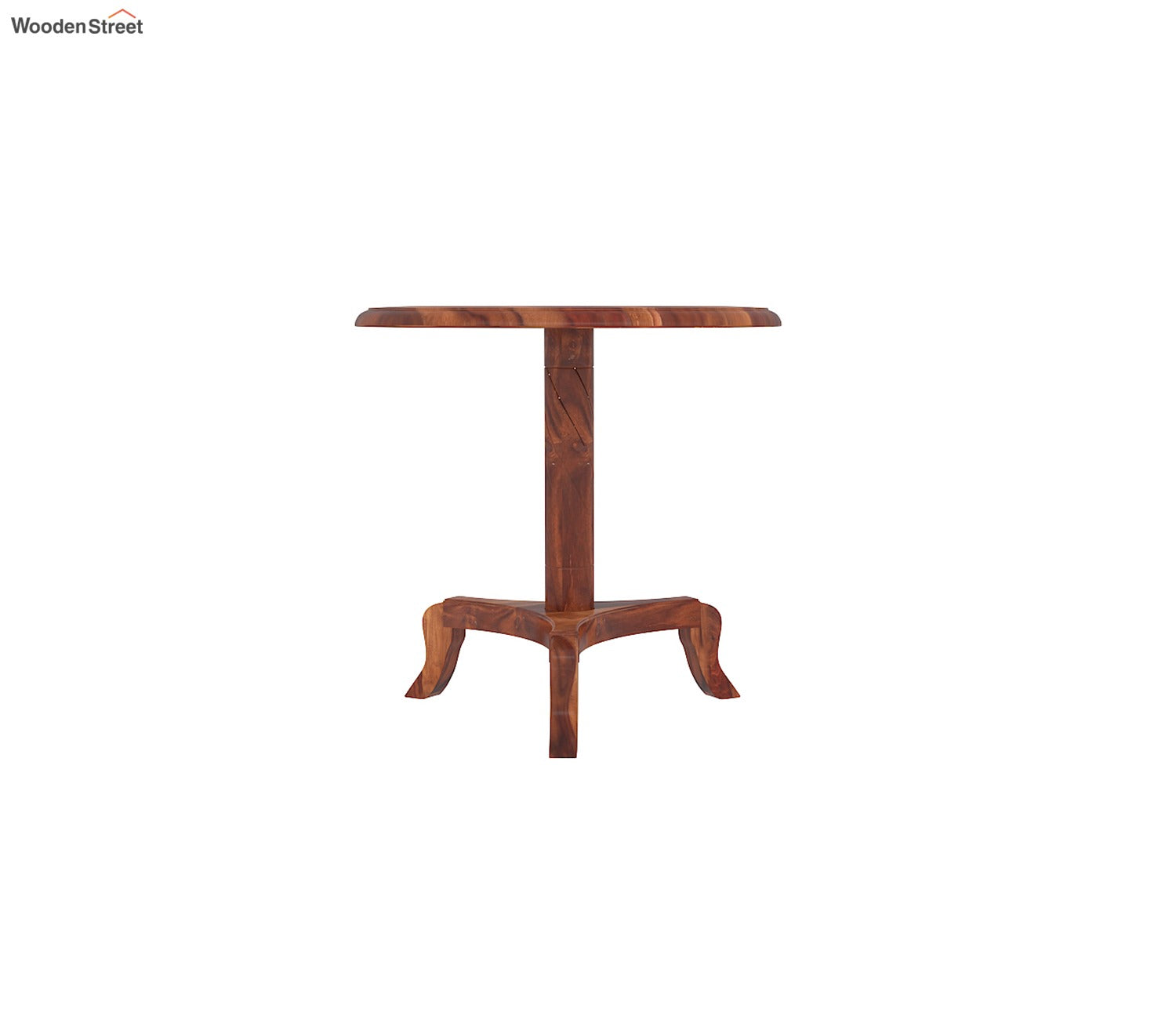 Arctic Sheesham Wood Round Stool (Honey Finish)