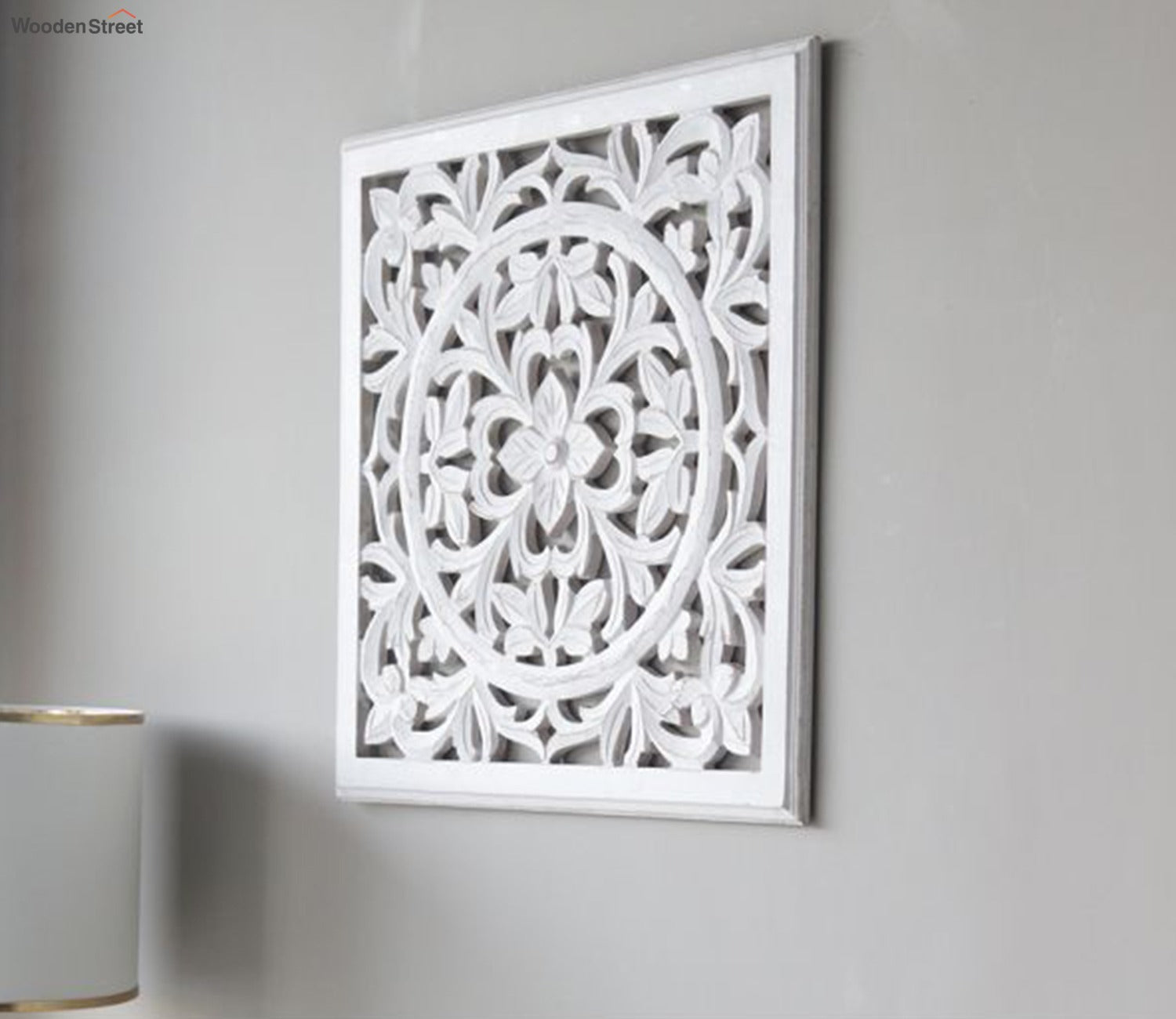 Marie Wall Panel without Glass (White Finish, 24 x 24)