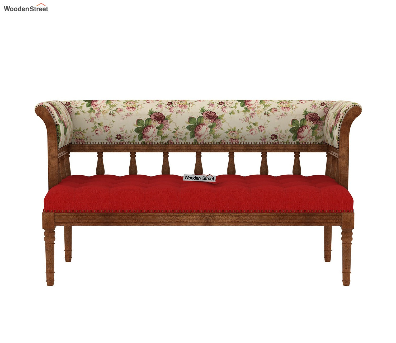 Reyes Bench With Back Rest (Cotton, Cream Blossom)