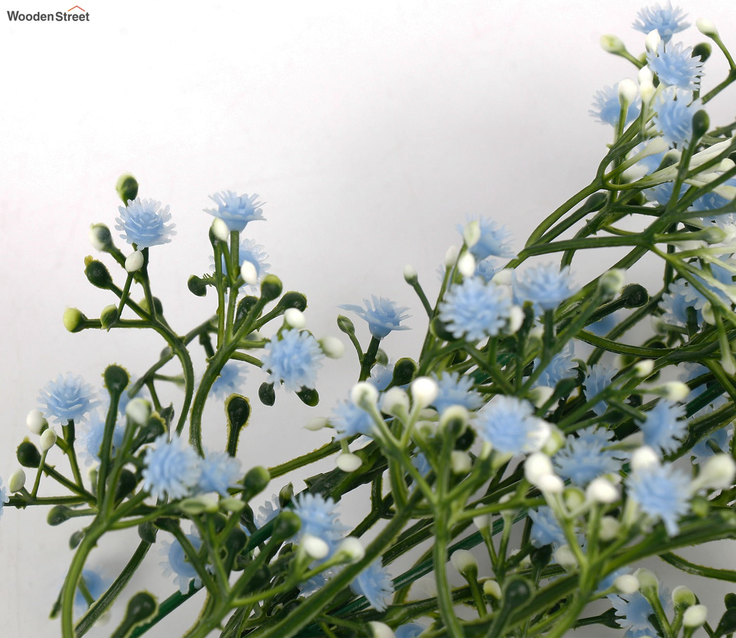 Botanica Breath Artificial Flowers Stick- Set Of 5 (Blue)