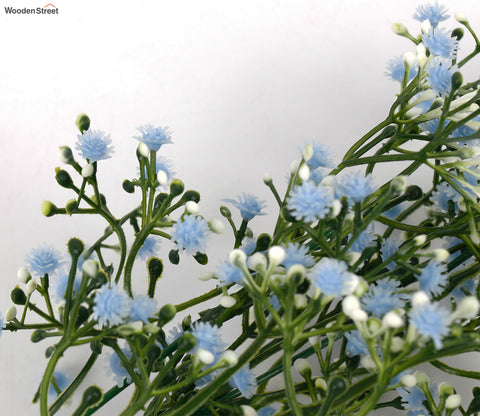 Botanica Breath Artificial Flowers Stick- Set Of 5 (Blue)