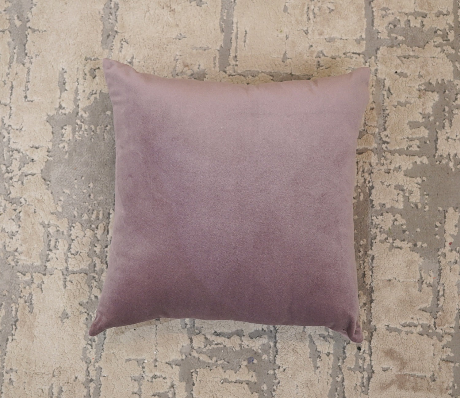 Cupid Velvet Cushion Cover - Pack of 1 (16 x 16 Inch, Salmon Pink)