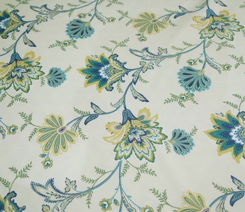 Venusa Classic Printed King Size Bedsheet (Green)