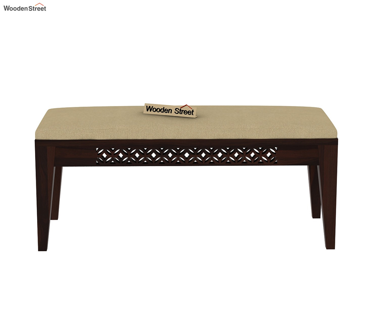 Cambrey Bench without Backrest (Walnut Finish)