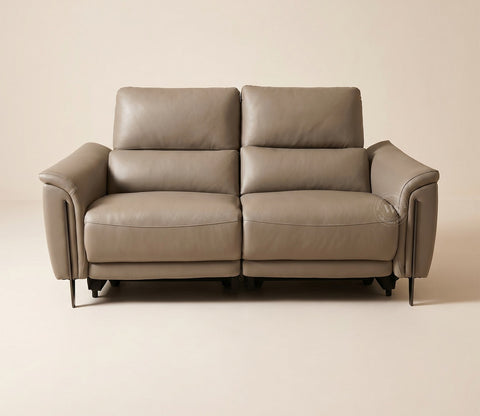 Dennis Luxe Electric Recliner 2 Seater Sofa (Urban Beige)