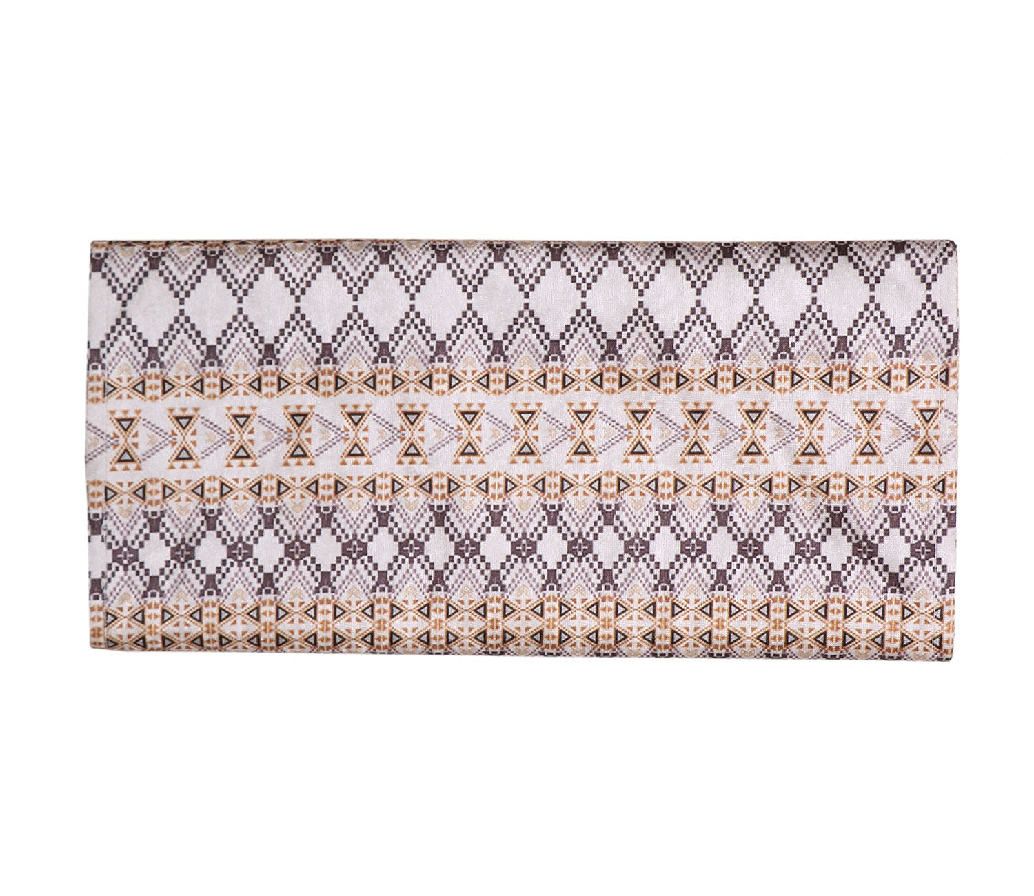 Yellow Line Velvet Printed Table Runner (72 x 14 inches)