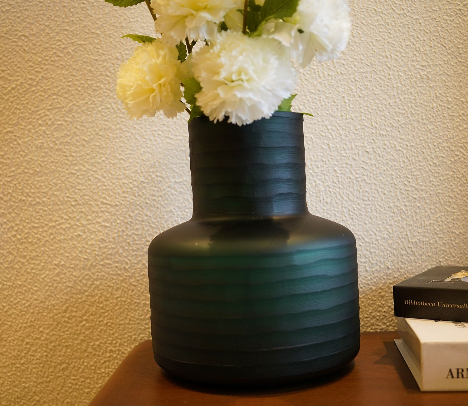 Plush Cup Green Glass Vase
