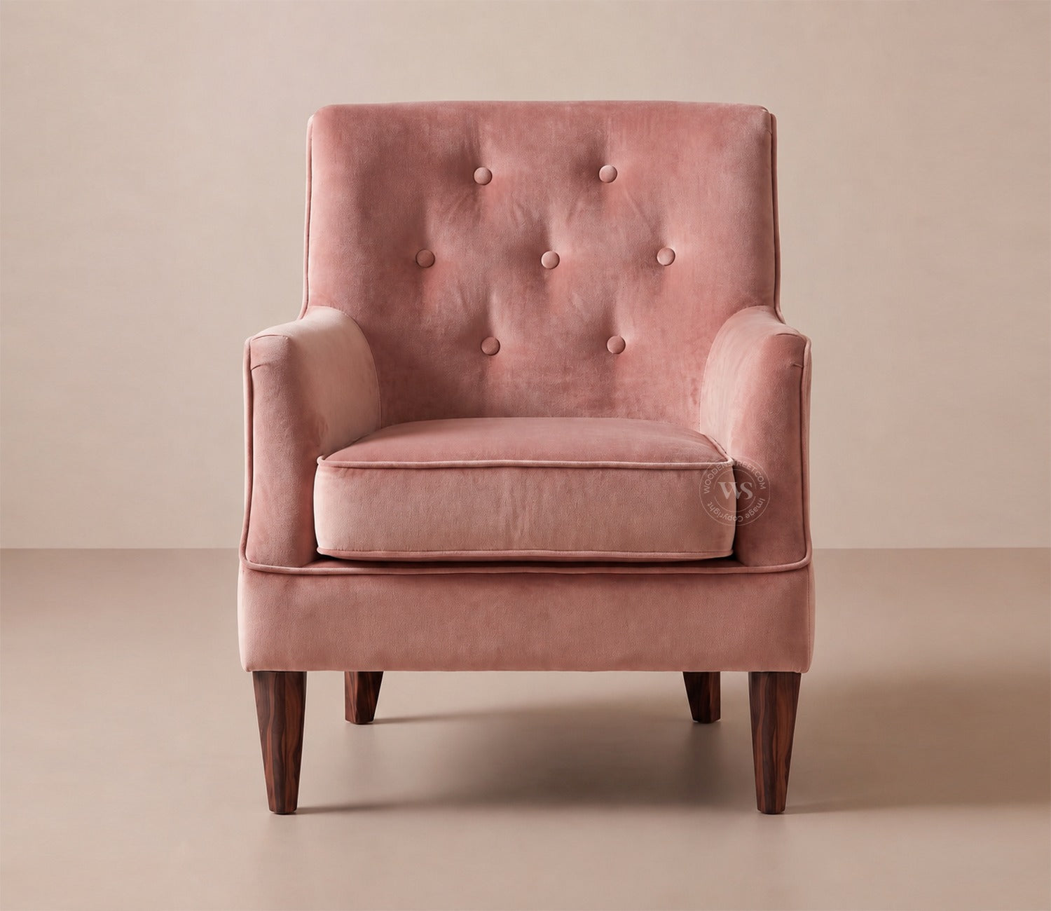 Adoree Lounge Chair (Salmon Pink)