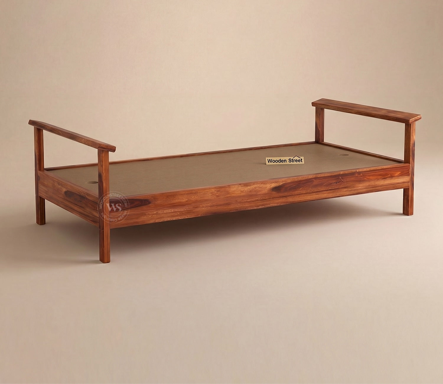 Leona Divan with Mattress (Honey Finish)