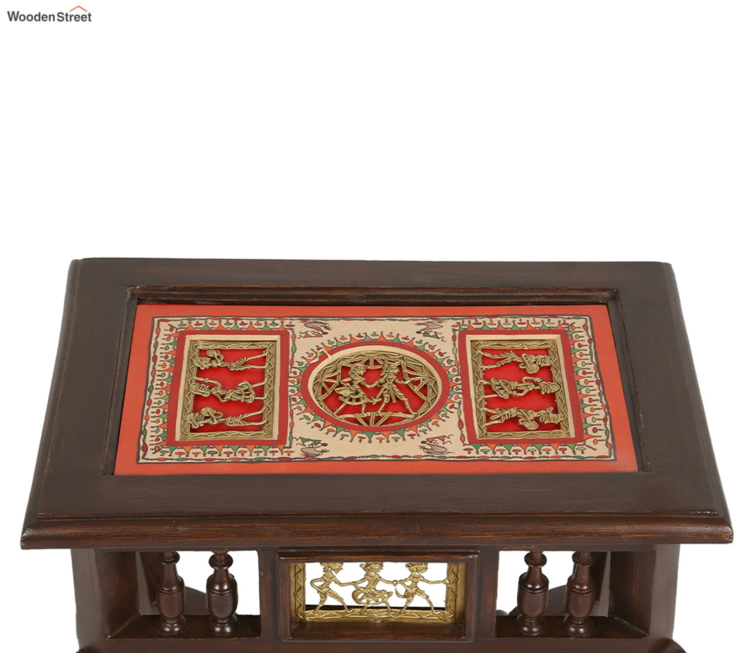 Dark Brown Yuge Square Shape End Table