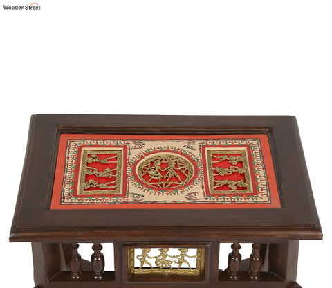Dark Brown Yuge Square Shape End Table