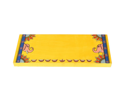 Laxmi Ganesh Yellow Puja Chowki