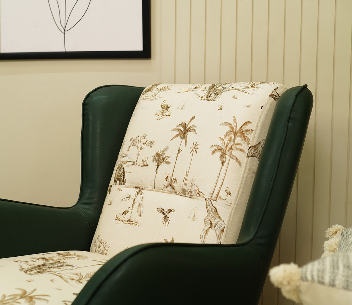 Carolina Lounge Chair (Cream Forest)