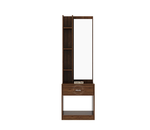 Orbit Dressing Table With Mirror (Columbian Walnut Finish)