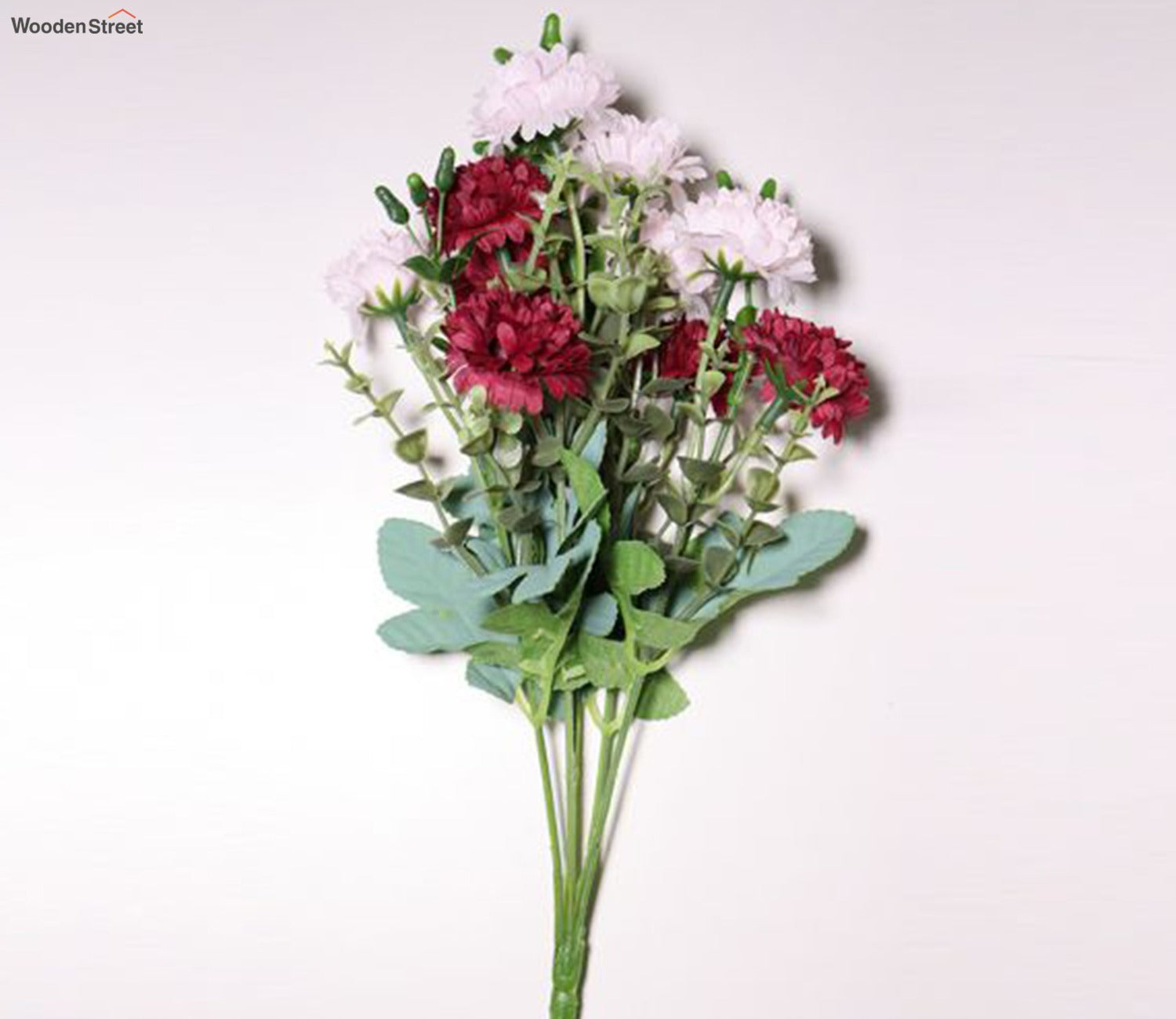 Blooming Pink and Maroon Artificial Flowers Bunch
