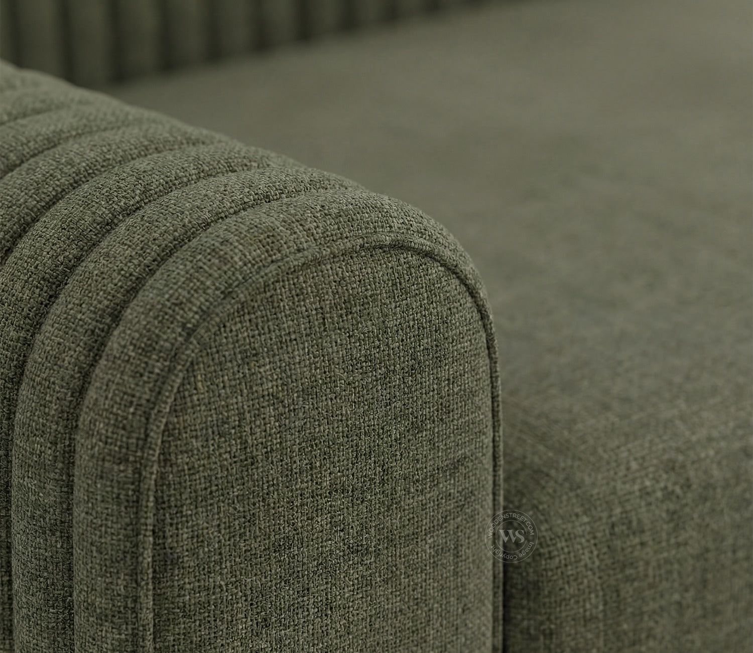 Lorenz 3 Seater Sofa (Cotton, Sage Green)