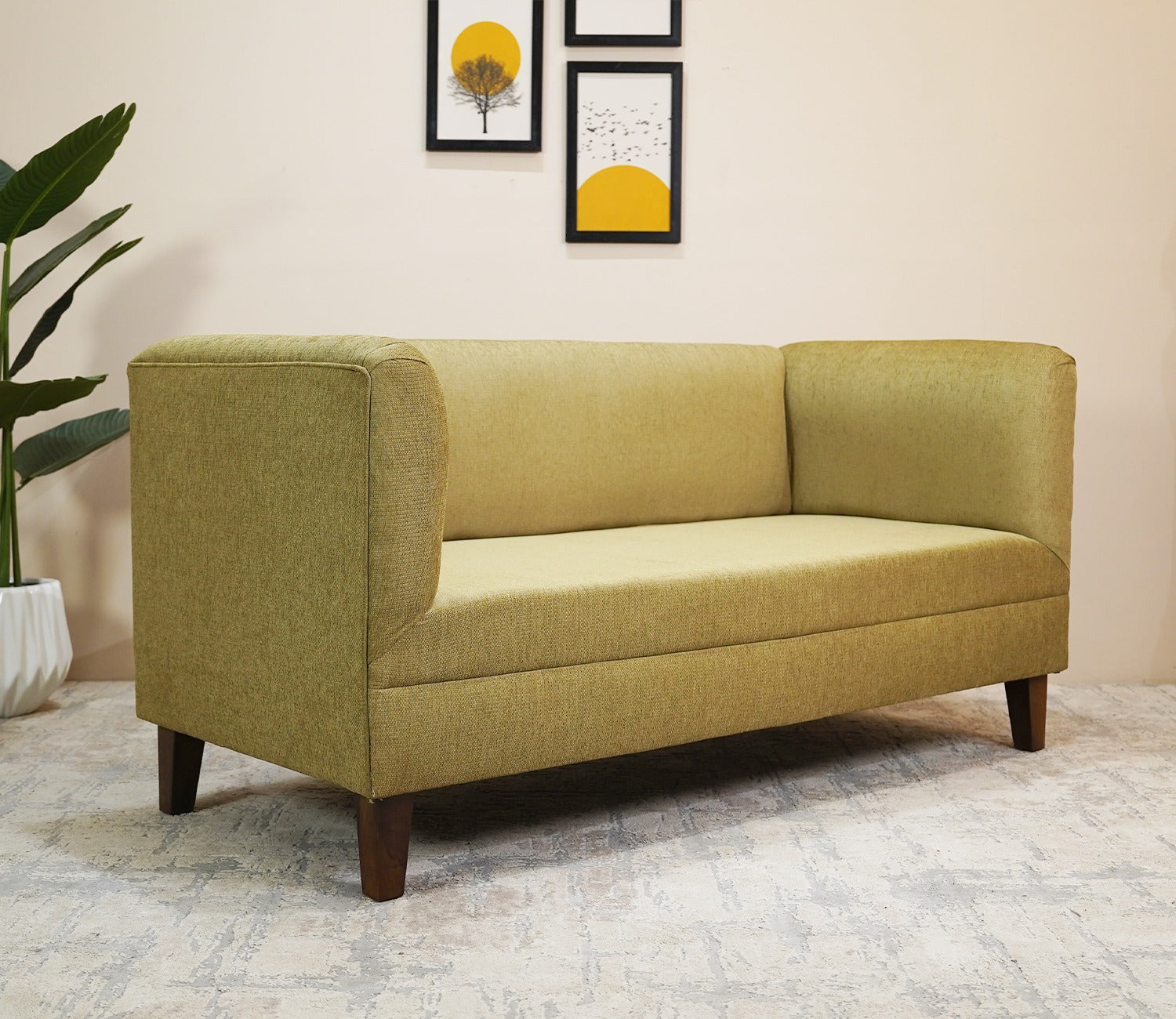 Dexter 3 Seater Fabric Sofa (Cotton, Fresh Mint)