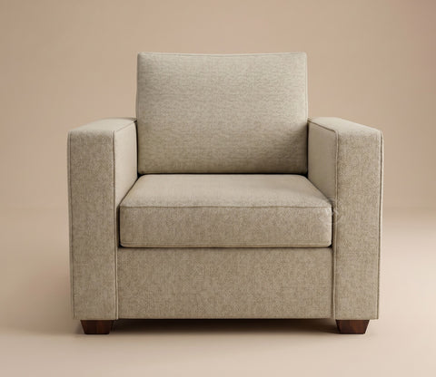 Albus One Seater Fabric Sofa (Cottage Ivory)