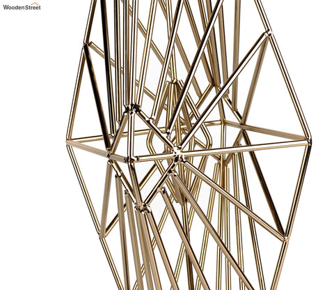 Whimsical Rhombus Console Table Decor (L, Gold)